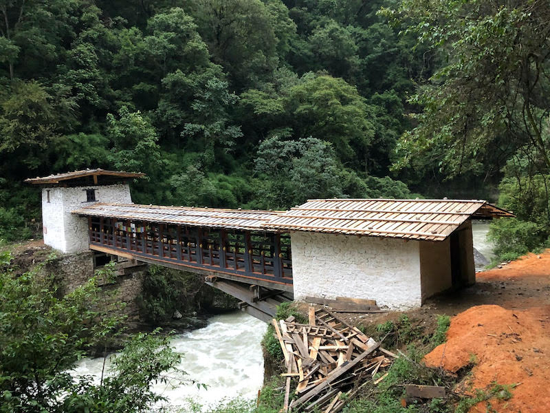 The TBT trail bridge restored.