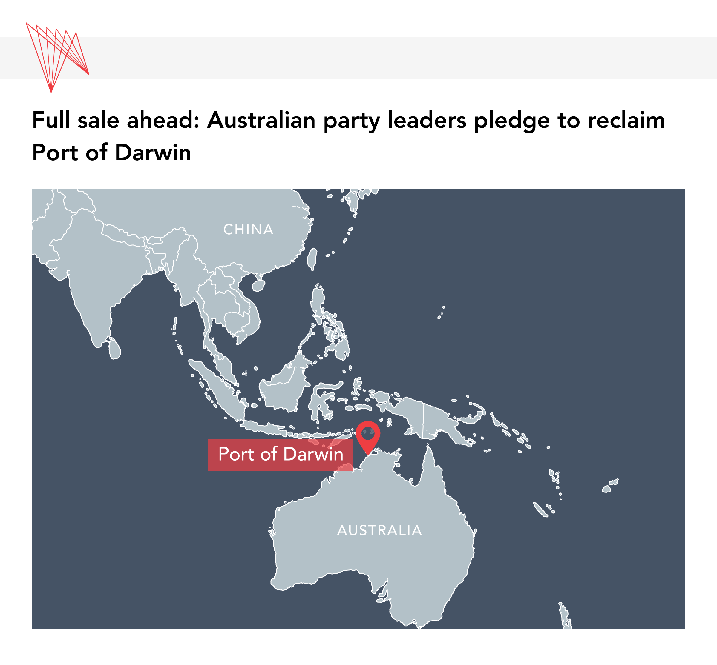 Full sale ahead: Australia party leaders pledge to reclaim Port of Darwin