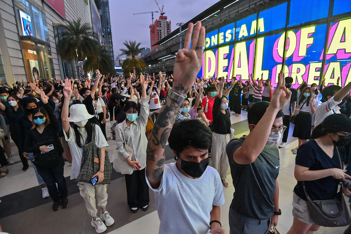 Youth protesters in Thailand