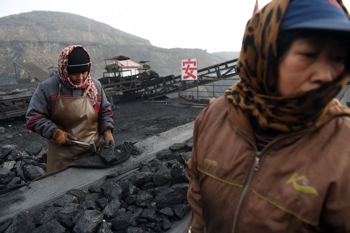 Coal miners in China's northern Shanxi province