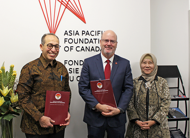 MoU signing at APF Canada Office in Vancouver 