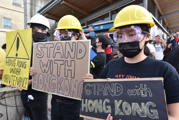 Hong Kongers in Canada protest for pro-democracy