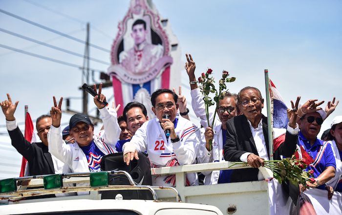 Thai Prime Minister and United Thai Nation Party candidate Prayut Chan-O-