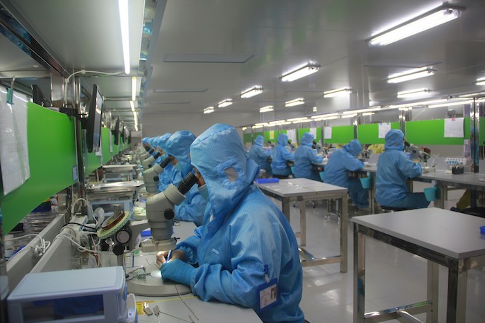 Factory floor in China