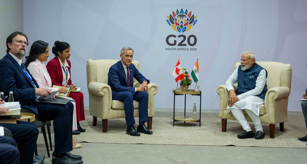 Carney and Modi at G20 in 2025