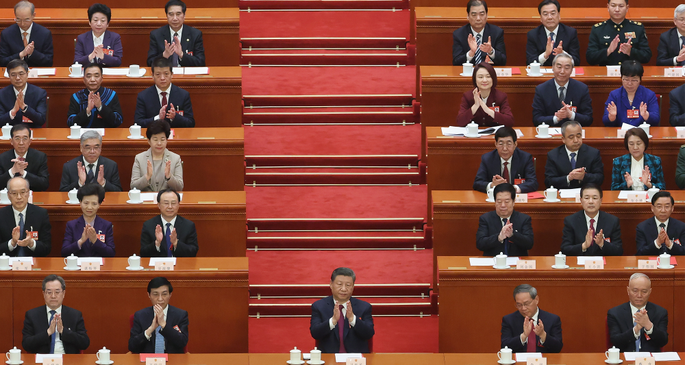 Chinese president Xi Jinping at Two Sessions in March 2025