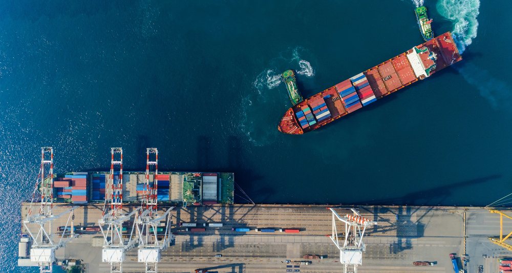 Container Ship at Port 