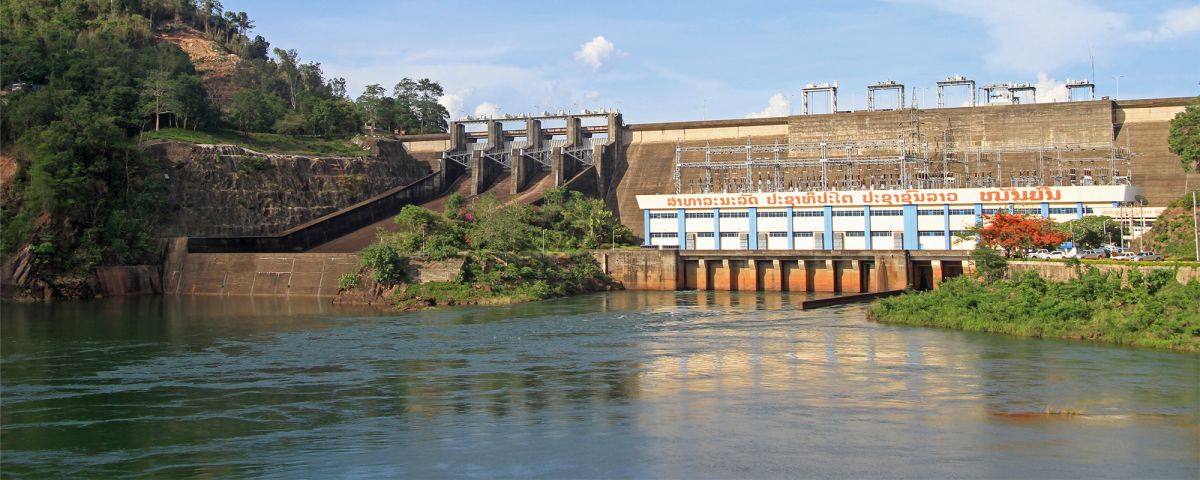 Nam Ngum dam nearly Vientiane Laos
