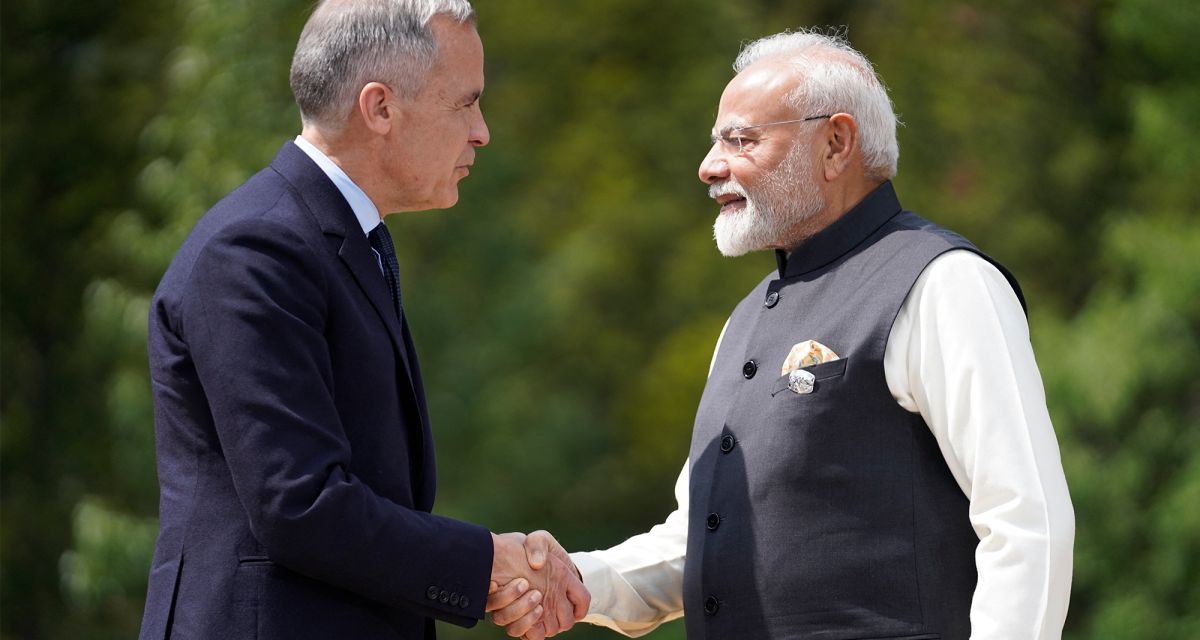 Carney and Modi at G7 June 2025 