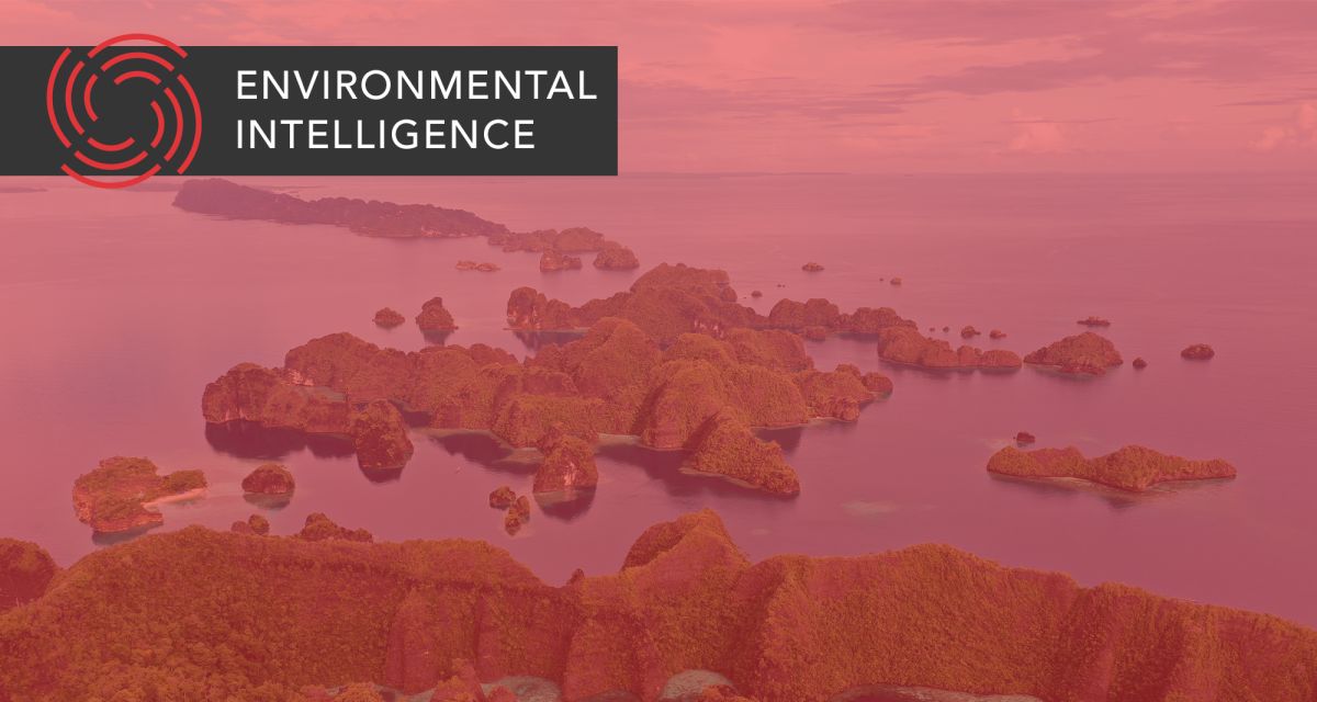 Southeast Asia arial image of coast on banner 