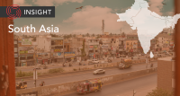 Pakistan street scene on South Asia banner