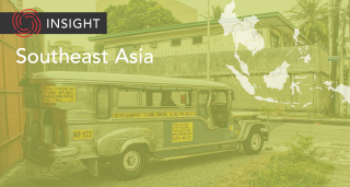 Jeepney on Southeast Asia banner 