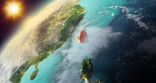 Taiwan viewed from space