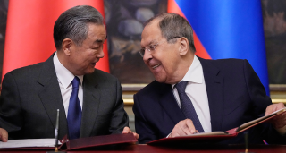 Chinese Foreign Minister Wang Yi and his Russian counterpart Sergei Lavrov