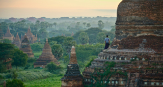 sunrise in Bagan, Myanmar