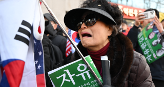 Supporters of South Korea's impeached former president Yoon Suk Yeol 