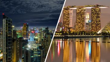 Philippines-Singapore-Skyline