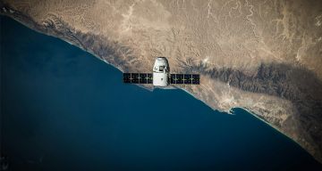 Satellite in space
