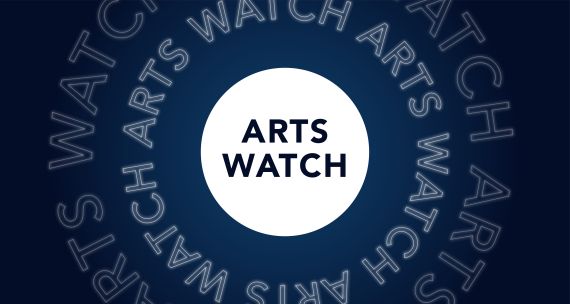 Spotlight graphic featuring Arts Watch logo