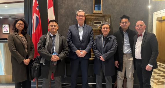 CSIS Indonesia Visiting Scholars meeting with representatives from CIC Ottawa: Greg Goldhawk and Peter Macarthur