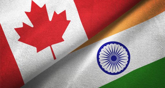 Canada India flags