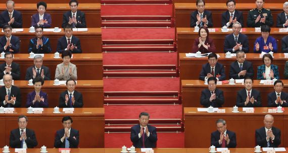 Chinese president Xi Jinping at Two Sessions in March 2025