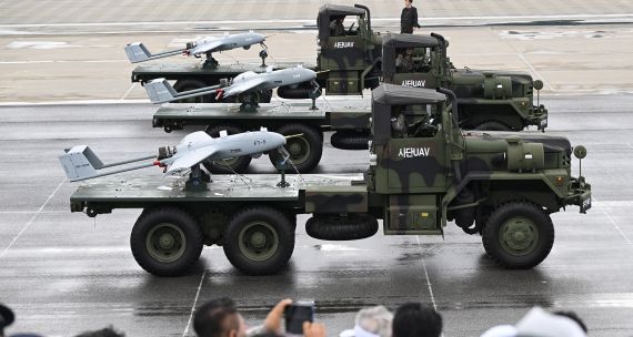South Korea drones on display at military parade in 2024