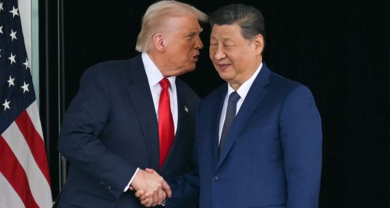 Presidents Donald Trump and Xi Jinping 