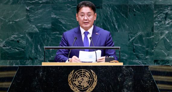 Mongolia's President Khurelsukh Ukhnaa