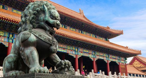 Dragon Statue at The Hall of Supreme Harmony in Beijing