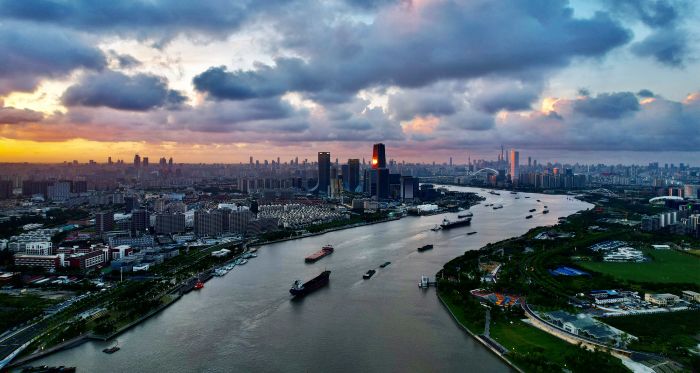 Huangpu River, Shanghai, China 