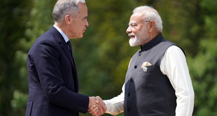 Carney and Modi at G7 June 2025 
