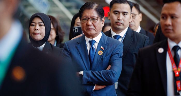 Philippines’ President Ferdinand Marcos Jr. (centre) attends the 46th Association of Southeast Asian Nations 