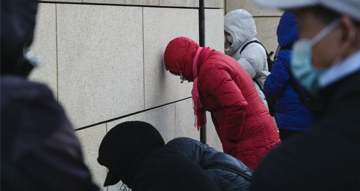 People await Lai verdict outside Hong Kong court