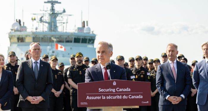 Prime Minister Mark Carney announces submarine contract in Halifax, Nova Scotia 