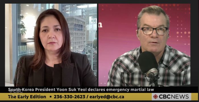 Vina Nadjibulla spoke on The Early Edition at CBC