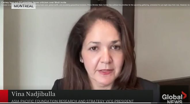 Vina Nadjibulla on Global News