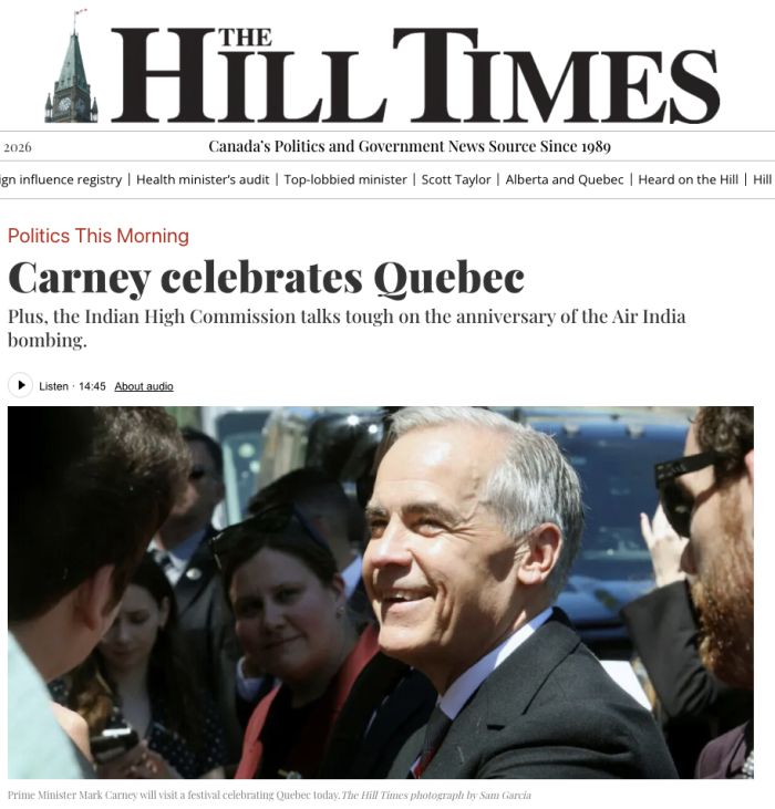 The Hill Times - Politics This Morning 